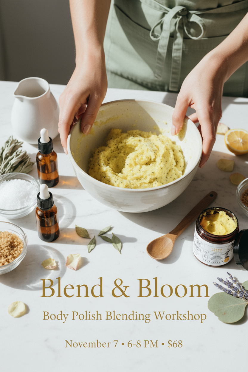 Blend & Bloom: Create Your Custom Body Polish at Our Hands-On Workshop