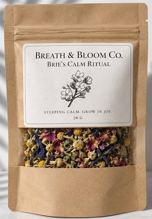 Brie’s Tea, Breath and Bloom Tea in a Kraft Bag